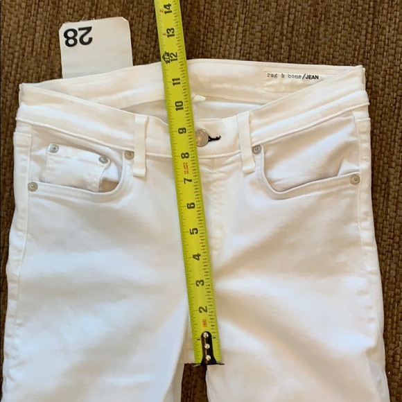 Rag & Bone Destroyed White Jeans - Picture 5 of 8